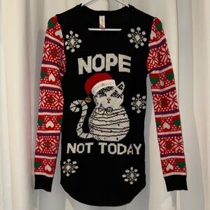 Festive Cat Christmas Sweater